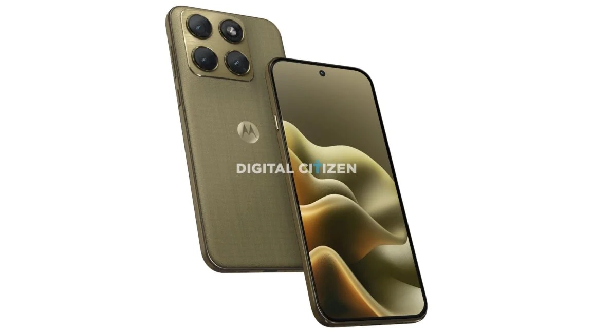 摩托罗拉 Moto Edge(2026 款)手机渲染图曝光:直屏方案、暖香槟金配色