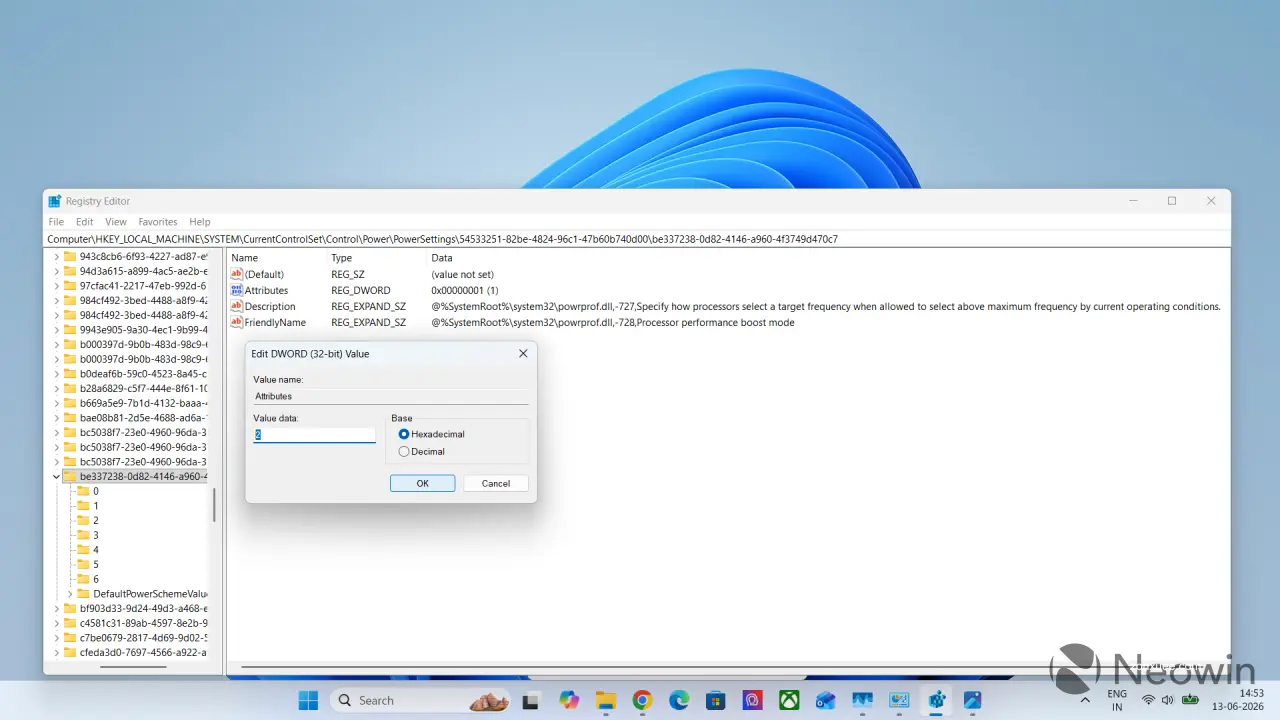 Win11 学院:如何修改注册表提升 Windows 11 设备运行性能 Windows 11 processor performance boost modes enable